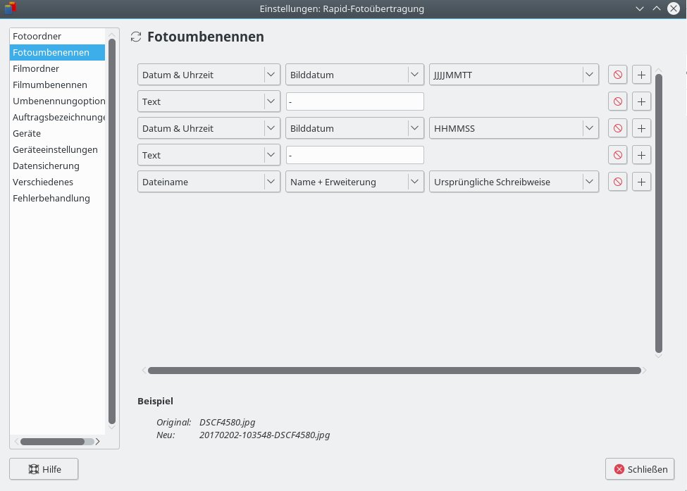 Namensregel für JPG-Dateien